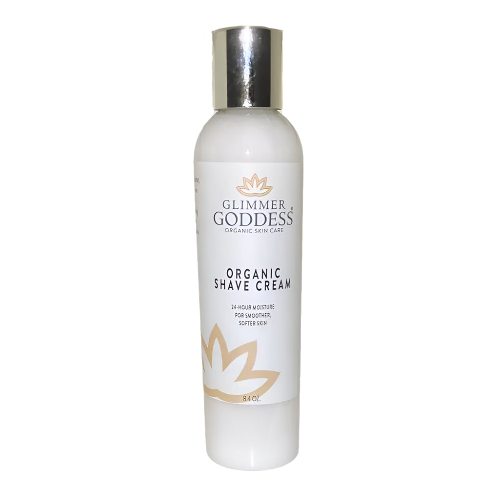Glimmer Goddess Shave Cream w/Aloe, Coconut Oil & Shea Butter 8oz