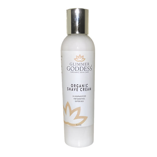 Glimmer Goddess Shave Cream w/Aloe, Coconut Oil & Shea Butter 8oz